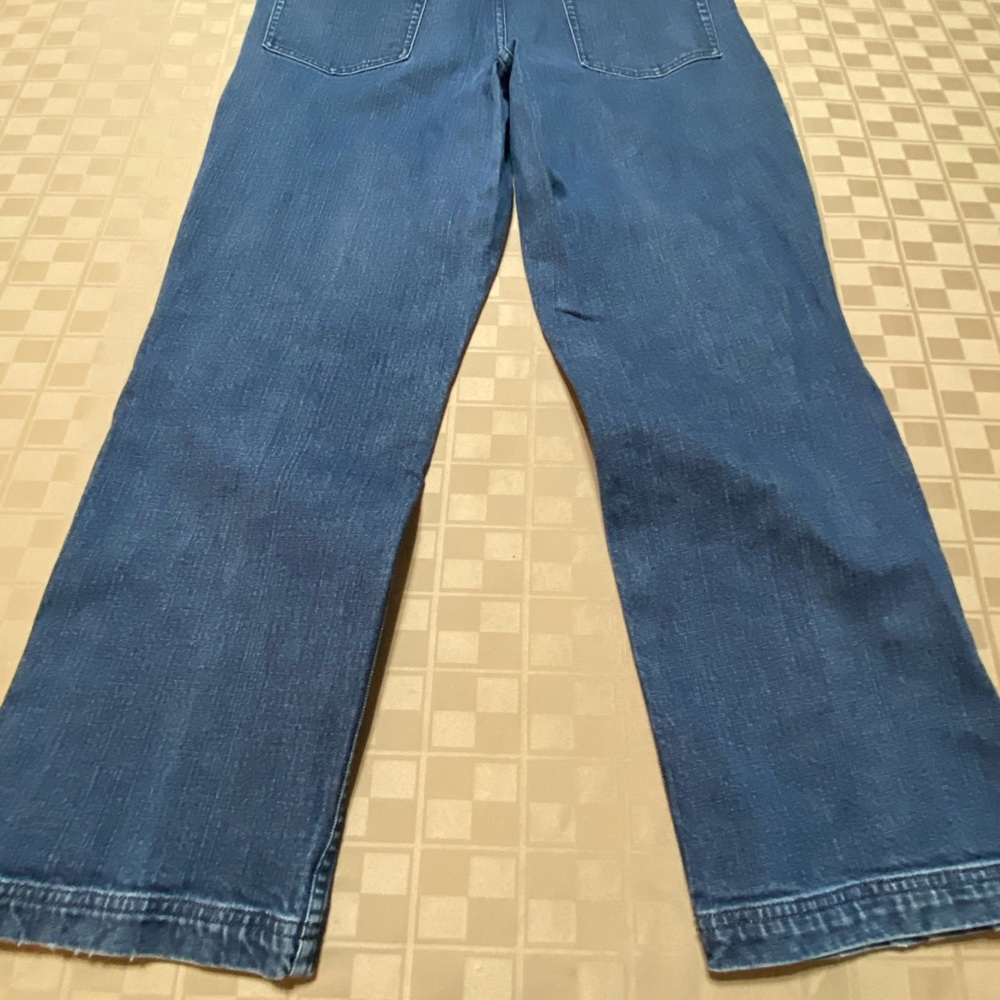 EUC Duluth Trading Company Women's Flare‎ Work Jeans Size 14 Petite 36 X 33 - Picture 2 of 6
